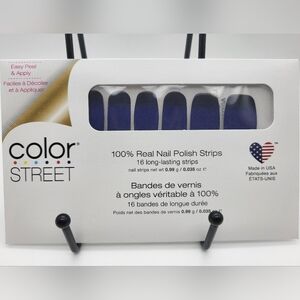 Midnight Shift Color Street Deep Blue Nail Polish Strips